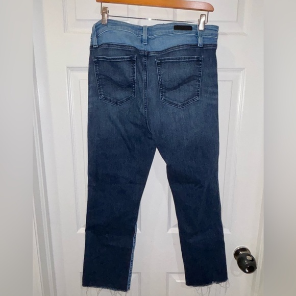 Sanctuary Modern Color-Block Straight Jeans Blue 32​ - Picture 7 of 13